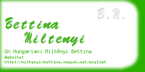 bettina miltenyi business card
