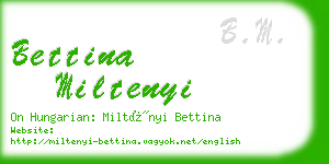 bettina miltenyi business card